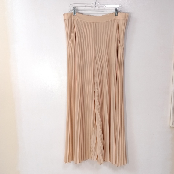 A.L.C.Donovan Pleated Wide-Leg Pants Size 4 in Cream Tan - Picture 2 of 8